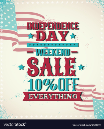 Fourth of july vector image
