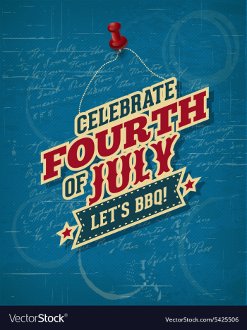 Fourth of july vector image