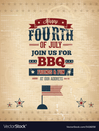 Fourth of july vector image