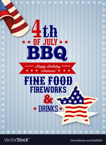 Fourth of july vector image