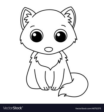 fox cartoon coloring page for kids fox cartoon coloring page for kids