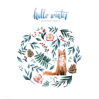 Fox in nature painted by watercolor | Free stock vector - 489228 Fox in nature painted by watercolor | Free stock vector - 489228
