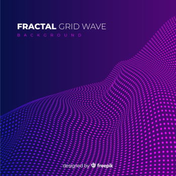 Fractal grid wave background Fractal grid wave background
