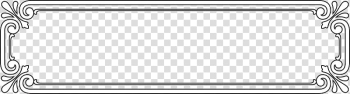 Frame Black White Euclidean Pattern, Classical pattern black frame transparent background PNG clipart