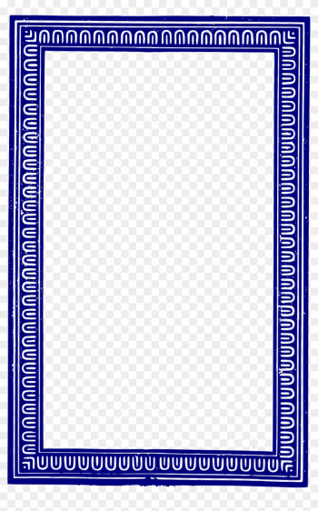Frame - Blue - Blue Art Deco Frame Frame - Blue - Blue Art Deco Frame
