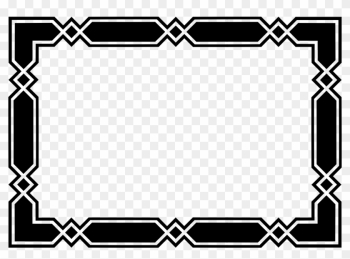 Frame Border Black And White - Black Border Transparent Background