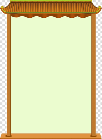 Frame Brown Beam, Orange simple door frame texture transparent background PNG clipart