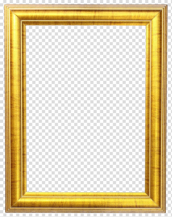 Frame Cross-stitch Pattern, Gold Frame, rectangular yellow frame transparent background PNG clipart