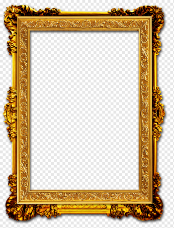 frame Gold frame, Gold Frame, rectangular brown ornate frame, frame, golden Frame, trendy Frame png