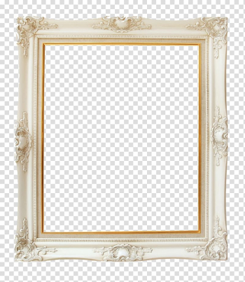 Frame , Ivory Vintage Frame, white wooden frame transparent background PNG clipart