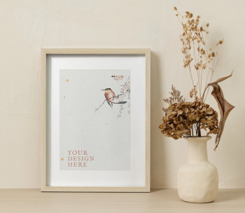 Frame mockup, Japanese art psd | Free PSD Mockup - rawpixel