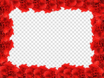 Frame Rose Red, Red Flower Frame transparent background PNG clipart