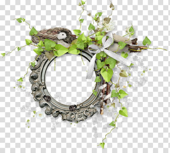 Frame, round gray frame with ivy plant transparent background PNG clipart Frame, round gray frame with ivy plant transparent background PNG clipart