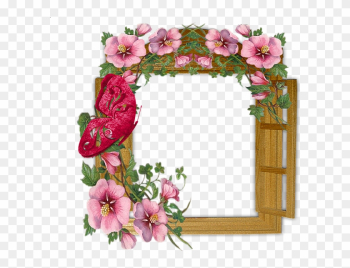 Frame Window In Flowers Clipart Window Borders And - Flowers Photo Frame Download Frame Window In Flowers Clipart Window Borders And - Flowers Photo Frame Download