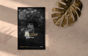Frame with Natural Shadows Free Mockup