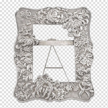 Frames Chinese export silver Chinese export porcelain Antique, chinese frame transparent background PNG clipart