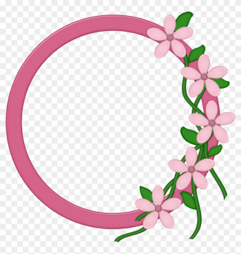 Frames De Princess - Pink Round Frame Png