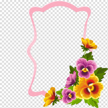 Frames Flower Thepix, floral transparent background PNG clipart