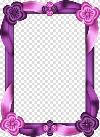 Frames Purple , pink border transparent background PNG clipart