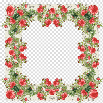 Frames Rose , rose frame transparent background PNG clipart