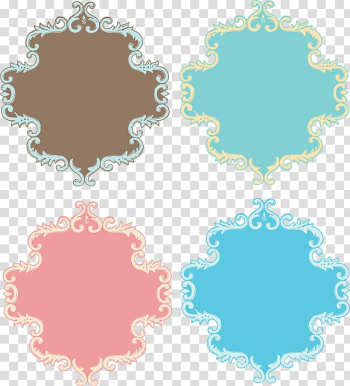 Frames Vintage , retro scrolls transparent background PNG clipart