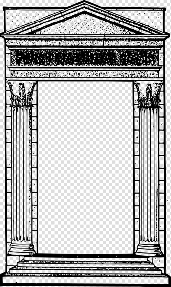 Frames Window Roman temple Ancient Roman architecture , temple transparent background PNG clipart