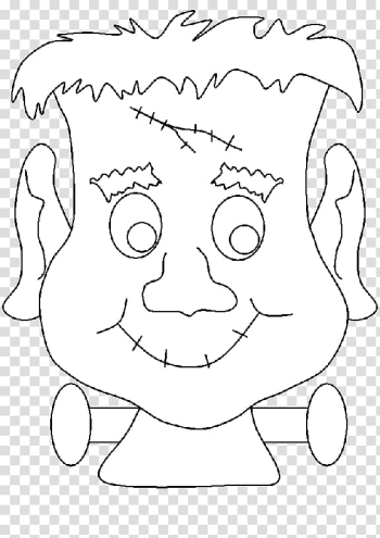Frankenstein's monster Coloring book Halloween Child, Halloween transparent background PNG clipart
