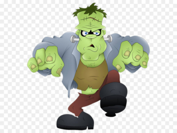 Frankenstein Vertebrate Cartoon Illustration - Frankenstein PNG Picture 