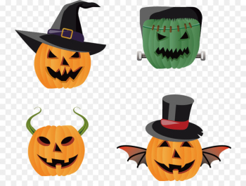 Frankensteins monster Halloween Jack-o-lantern - Pumpkin head 