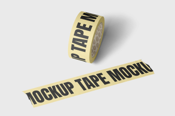 Free Adhesive Tape Scene Mockup Free Adhesive Tape Scene Mockup