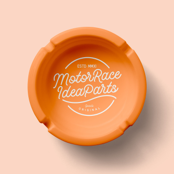 Free Ashtray Top View Mockup