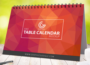 Free Awesome Table Calendar Mock-up free table calendar mockup www.graphicgoogle.com 