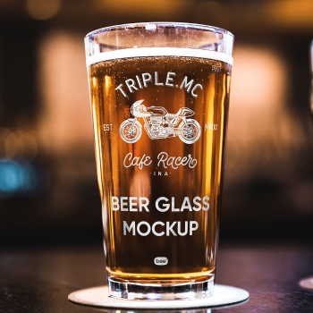 Free Beer Pint Mockup