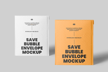 Free Big Bubble Envelope Mockups