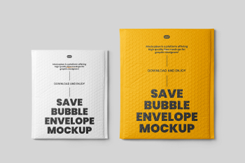 Free Big Bubble Envelopes Mockup