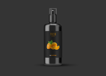 Free Big Spray Bottle Mockup - Graphicfolks