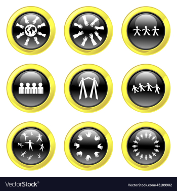 free black and gold glossy teamwork buttons free black and gold glossy teamwork buttons