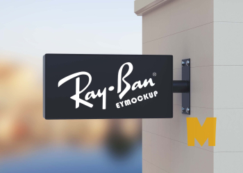 Free Board Logo Sign Mockup