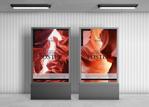 Free Brand Advertising Stands Poster Mockup poster poster Free Brand Advertising Stands Poster Mockup poster poster