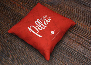 Free Brand Square Pillow Mockup PSD pallai 