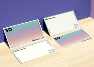 Free Business Card on Wooden Floor Mockup For Branding 3d 3d 3d Free Business Card on Wooden Floor Mockup For Branding 3d 3d 3d