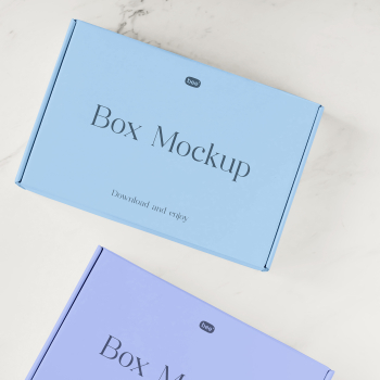 Free Cardboard Box Mockups Free Cardboard Box Mockups