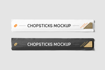 Free Chinese Chopsticks Mockup