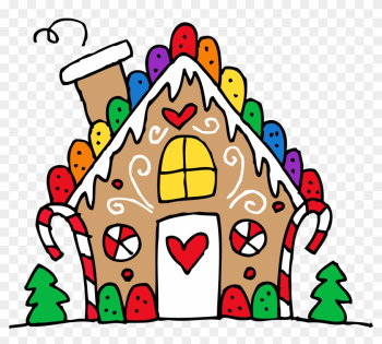 Free Christmas Clipart Gingerbread House - Christmas Food Clip Art