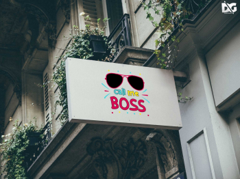 Free Clean Sign Mockup