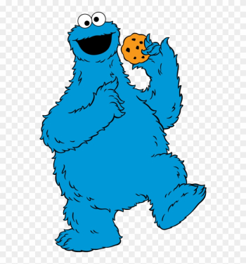 Free Clip Art Of Cookie Monster Clipart - Sesame Street Characters Clipart