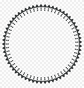 Free Clipart Of A Round Geometric Frame - Circle Frame .png