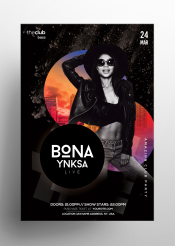 Free Club Alternative PSD Flyer Template Free Club Alternative PSD Flyer Template