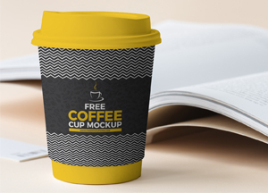 Free Coffee Cup Beside Book Mockup 2018 free coffee cup mockup Free Coffee Cup Beside Book Mockup 2018 free coffee cup mockup