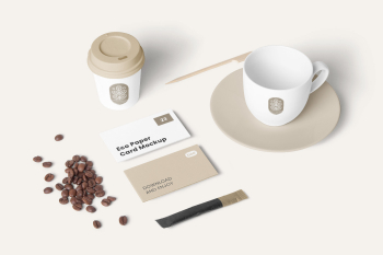 Free Coffee Stationery Mockup